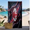 Пляжное полотенце с принтом AC Milan, быстросохнущее, мягкое, портативное, большое, прямоугольное, пляжное покрывало для путешествий, бассейна