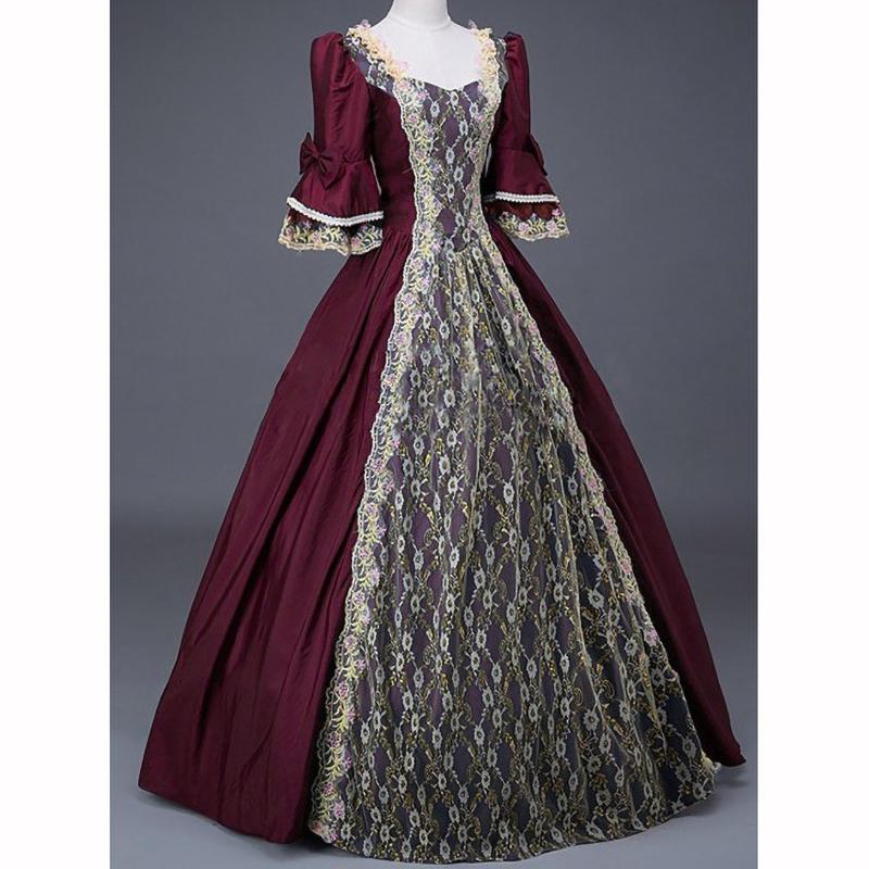 Женское средневековое платье эпохи Возрождения для бала, вечеринки, макси, длинное, платья для косплея на Хэллоуин, Vestidos