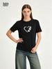 Lovely Heart Butterfly Printed T-shirts For Women High Quality Breathable Tees Ladies Home Outdoor Casual Sports Fashion Tops