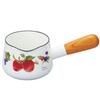 Fuji Enamel One Hand Pot Milk Pan Enamel 12cm Made In Japan Fruitus Collection 2 FTC-12M