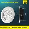 Vent With Circular Abs Shutter Mesh Cover For Fresh Air And Exhaust Duct Systems