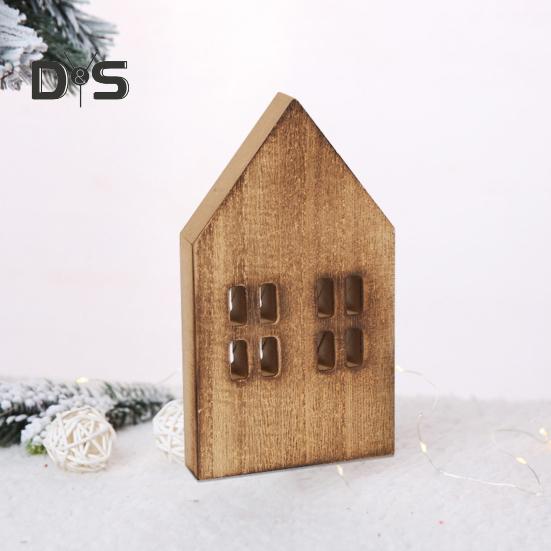 Хорошая текстура деревянного украшения Экологичный необычный небольшой дом Деревянное ремесло