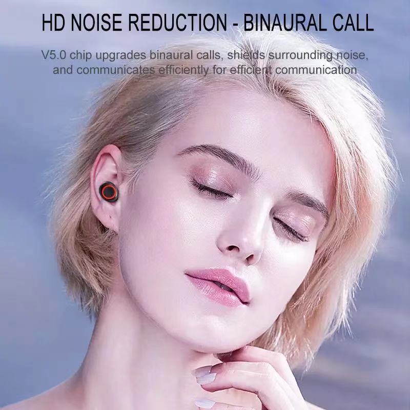 Admisitr Беспроводные наушники Bluetooth TWS2 5.0 Сенсорные вкладыши Bluetooth-наушники