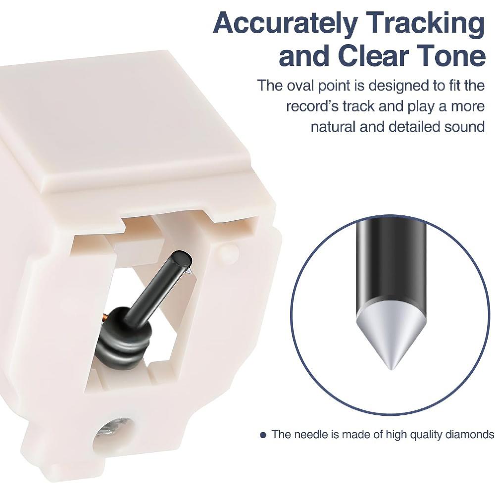 Dizzily Record Player Needle for ATN3600L, Audio Technica Needle Replacement, Replacement Stylus Turntable Needle Compatible with Crosley, Sony
