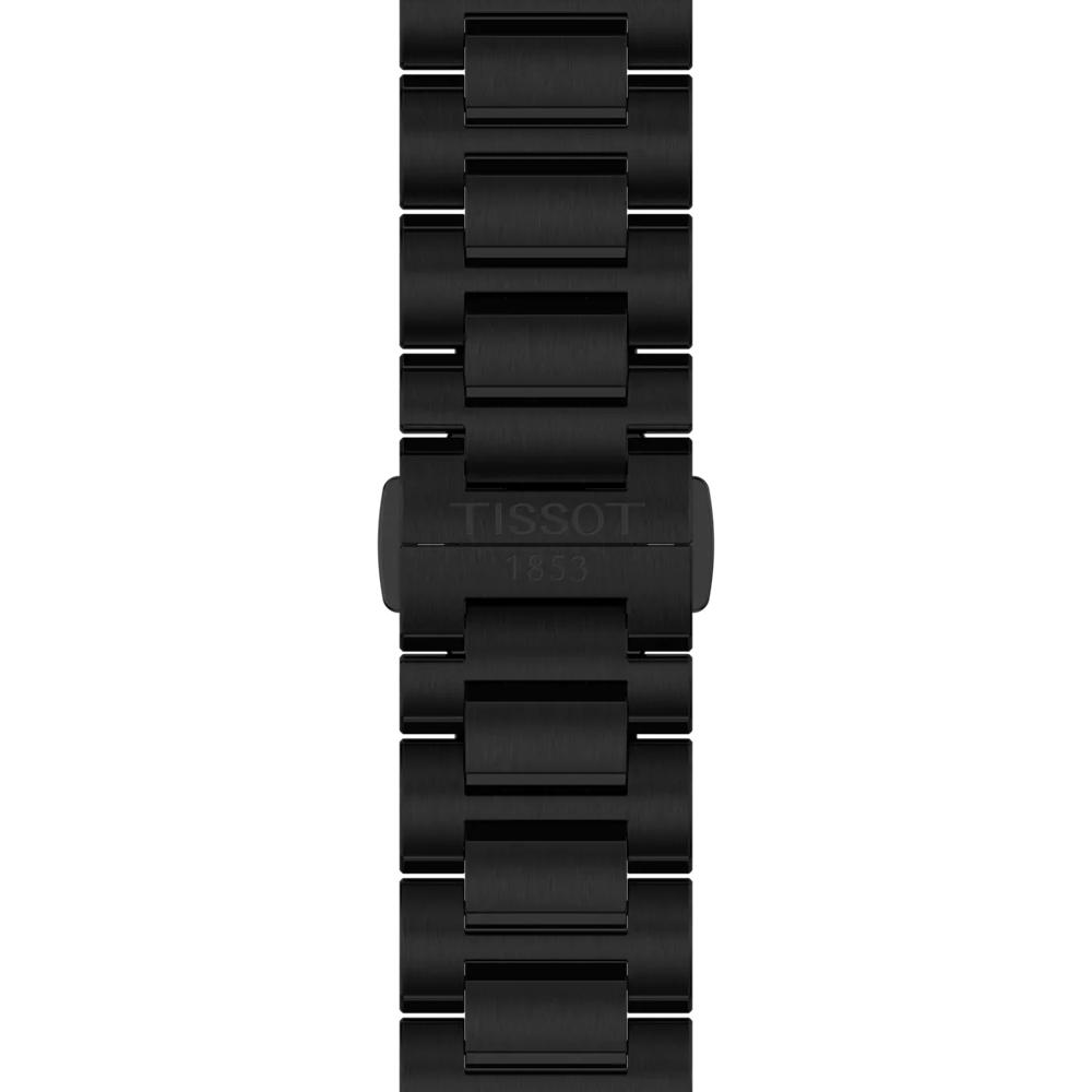 Tissot Мужские модные часы из нержавеющей стали с черным циферблатом T151.422.33.051.00