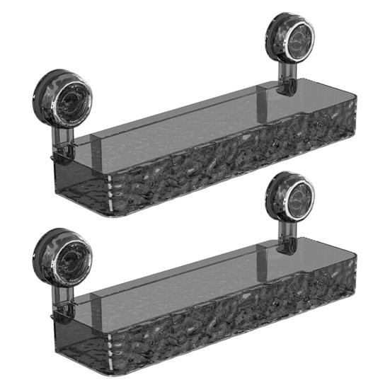 1/2 шт. Держатель для хранения на присоске, высокая грузоподъемность, простая установка, настенная полка для хранения без сверления, органайзер для душа