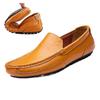 Man Loafers Casual Men Glossy Leather Shoes For Men Breathable Male Slip Formal Moccasins Italian Driving Flat Zapatillas Hombre