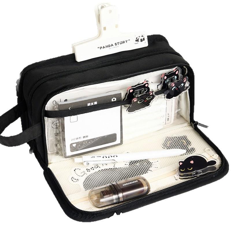 Пенал, большой вместимости, простой и многофункциональный для хранения, пенал для студентов, старшеклассников, канцелярские товары высокой ценности, пенал