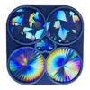 Holographic Coaster Silicone Mold Round Coffee Tea Tray Cup Mat Epoxy Resin Casting Mould DIY Office Home Decors