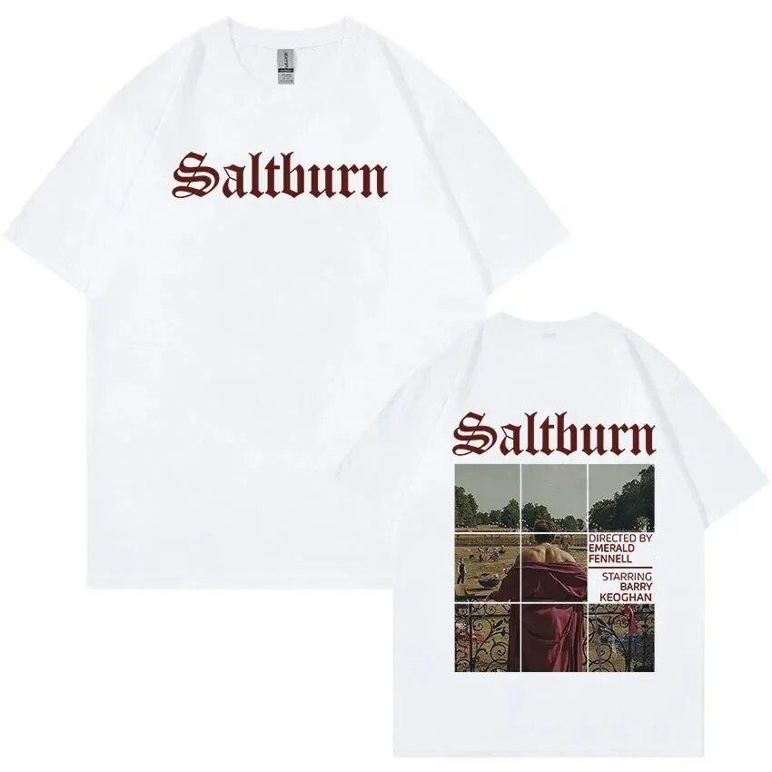 Футболка с графическим принтом Hot Movie Saltburn, унисекс, модная винтажная футболка в стиле Харадзюку, унисекс, повседневная хлопковая футболка большого размера, уличная одежда унисекс