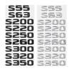 ABS Car Stickers Tail Box Letters Emblem for Mercedes Benz S55 S63 S200 S220 S250 S260 S300 S320 S350 Rear Trunk Badge Decals DY6