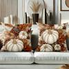 2D Плоская Печать Осенние Тыквы Листья Ягоды Декоративные Наволочки Полиэстер Наволочка Диван Декоративная Наволочка