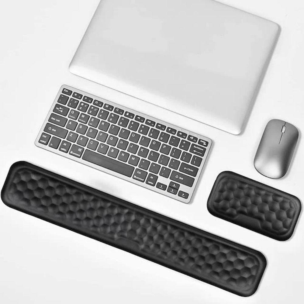 2Pcs/Set Slow Rebound Ergonomic Mouse Pad Wrist Rest Wristband Mouse Mat Desktop Accessories
