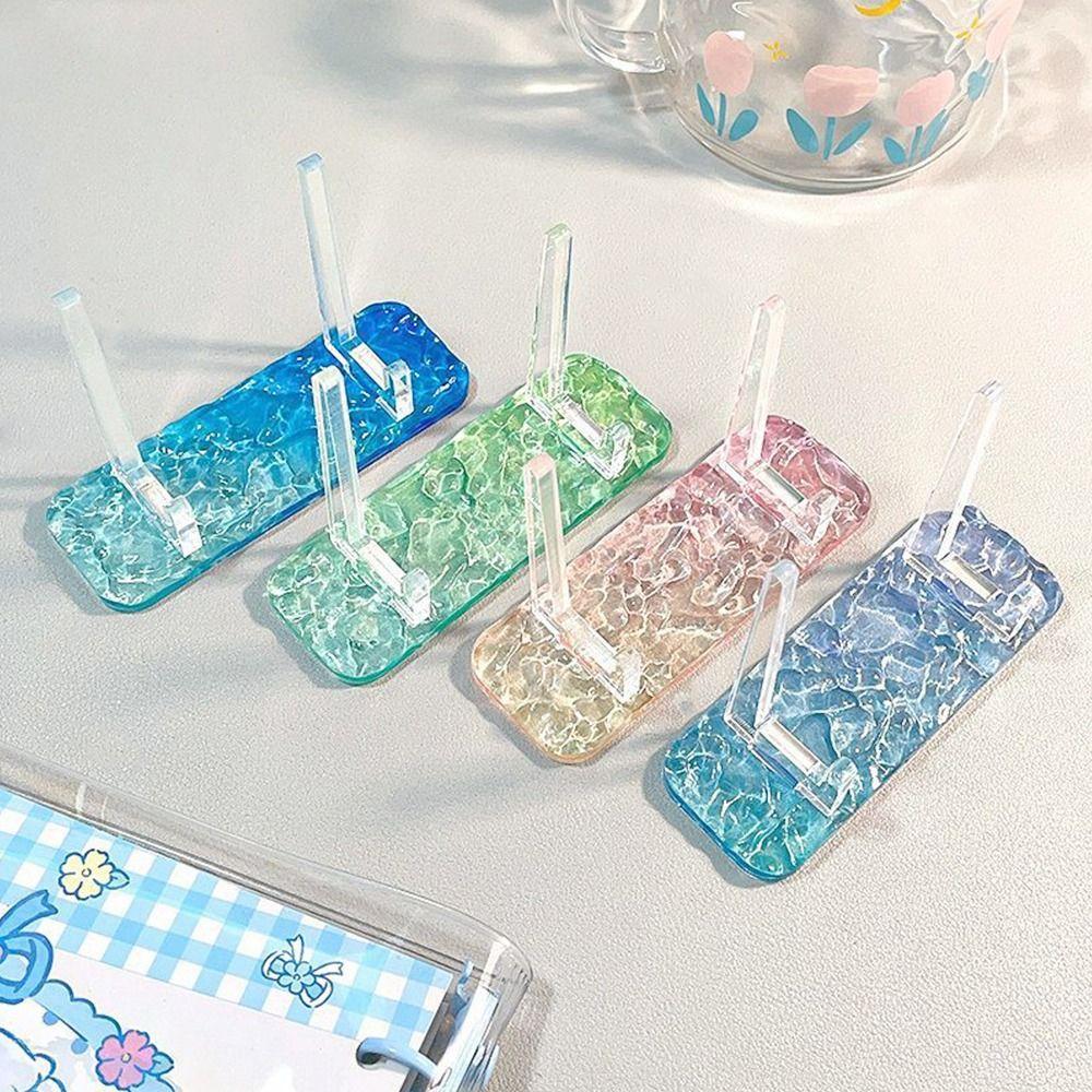Water Ripple Display Easels Rack Clear Acrylic Plate Holder Stand Durable Picture Frames Holder