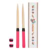 XUANDONG Taiko No Tatsujin My Drumsticks Replacement Wooden Hardwood Tapered For Great for Includes 2 Spare Grip Available In 5 Colors Grips, 2-Piece
