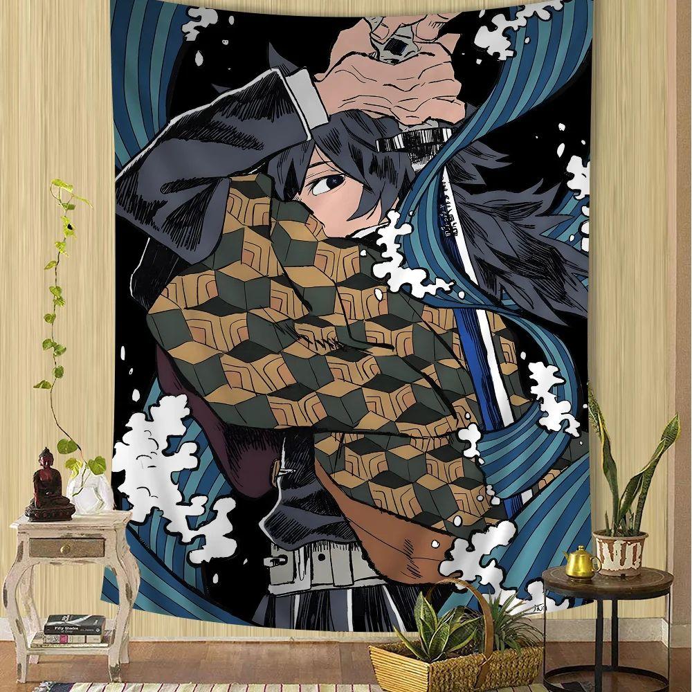 Demon Slayer Tapestry Tomioka Giyu Bohemian