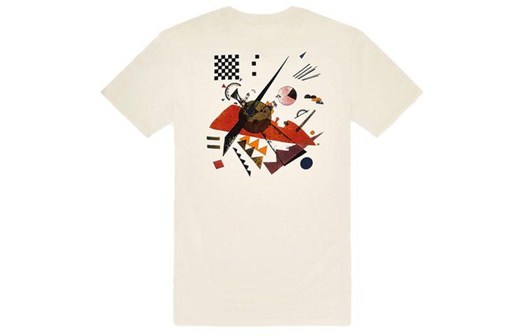 Men's Vans X MoMA TELL A FRIEND T-Shirts Unisex White Crew Neck Moderate