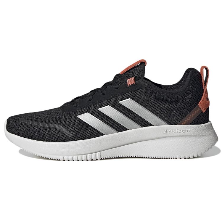 Adidas Lite Racer Rebold Black Orange Unisex Sneakers Silver White GZ0353