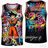 2026 Новая специальная версия баскетбольной майки Dragon Ball Z Goku для взрослых Мужская баскетбольная спортивная жилетка Детский специальный комплект майки