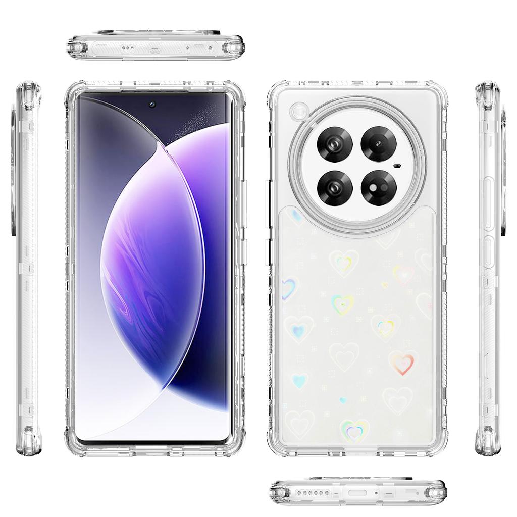 Для Infinix Zero 40 4G/5G Чехол Прозрачный Акриловый ТПУ Гибридный Чехол для Телефона с Лазерной Печатью