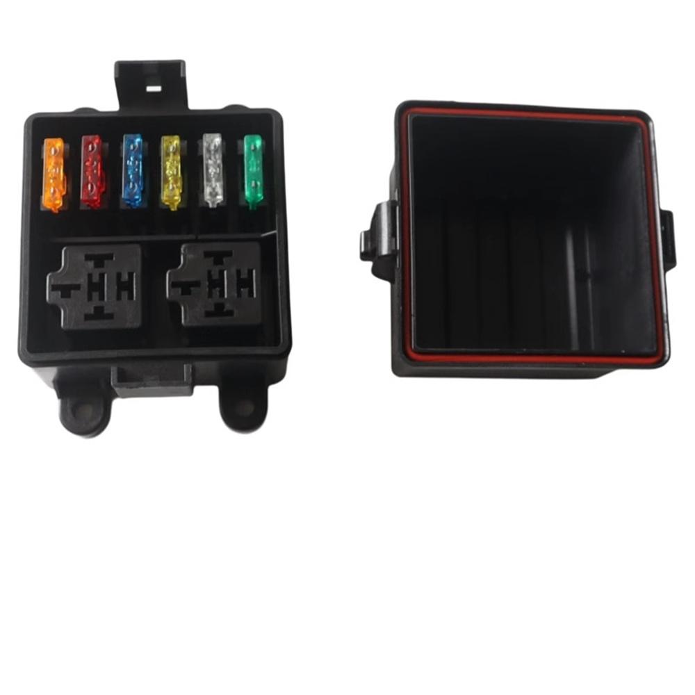 12 В 6-позиционный блок реле с предохранителями с 4-контактными реле 40 А и предохранителями для автомобиля, грузовика, универсальный