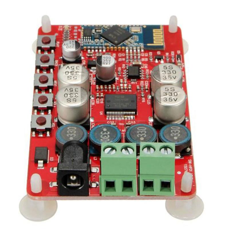 TDA7492P 50 Вт + 50 Вт беспроводной Bluetooth 4.0 аудио приемник цифровой усилитель плата(Красная плата)