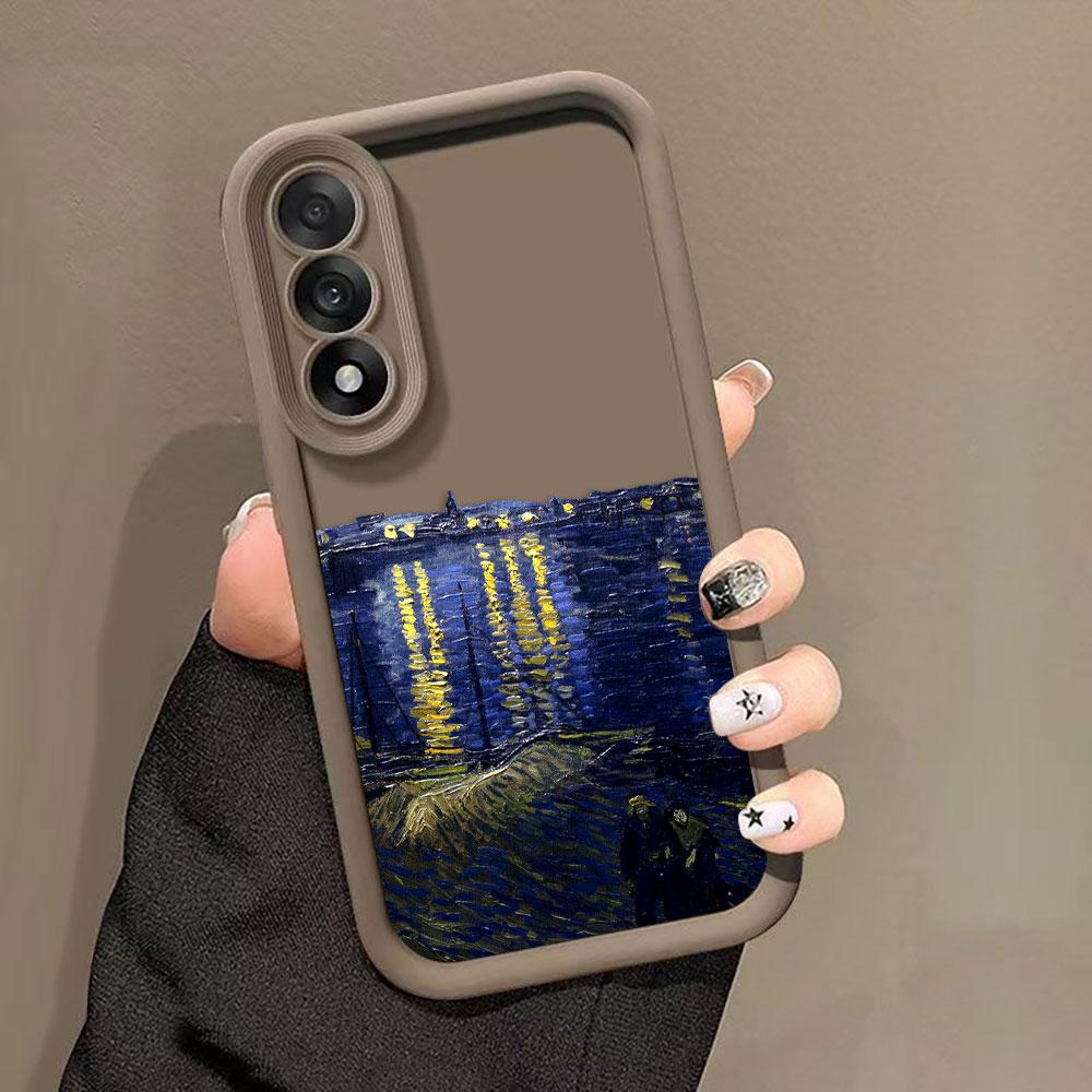 Чехол для телефона S-Starry Night Art Cover для HONOR 600 400 90 LITE 300 200 70 50 20 10I 9X 8X PRO DIY Чехол Оболочка Funda Capa Coque