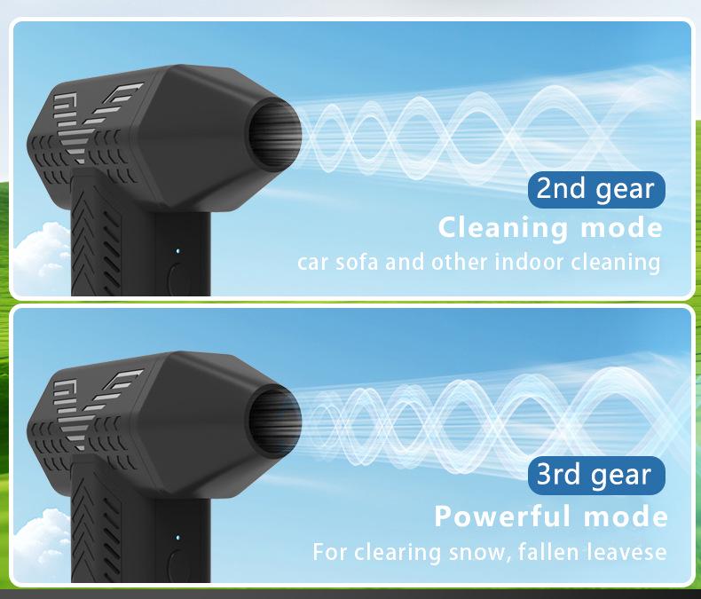 130,000 Rpm High-Speed Turbo Fan Handheld Brushless Fan for Water and Snow Blowing