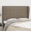 VidaXL Headboard with Ears Taupe 147x23x118-128 Cm Fabric3117958