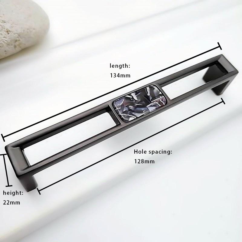 Дверные ручки и ручки из цинкового сплава для корпуса шкафа, элегантные ручки для мебели из смолы, ручки для ящиков кухонных шкафов, рычаги для внутренней отделки