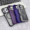 For Magsafe Armor Bumper Matte Phone Case For iPhone 17 Air 15 16 14 12 13 11 17 Pro Max 16 Plus Hard Shockproof Hybrid Cover