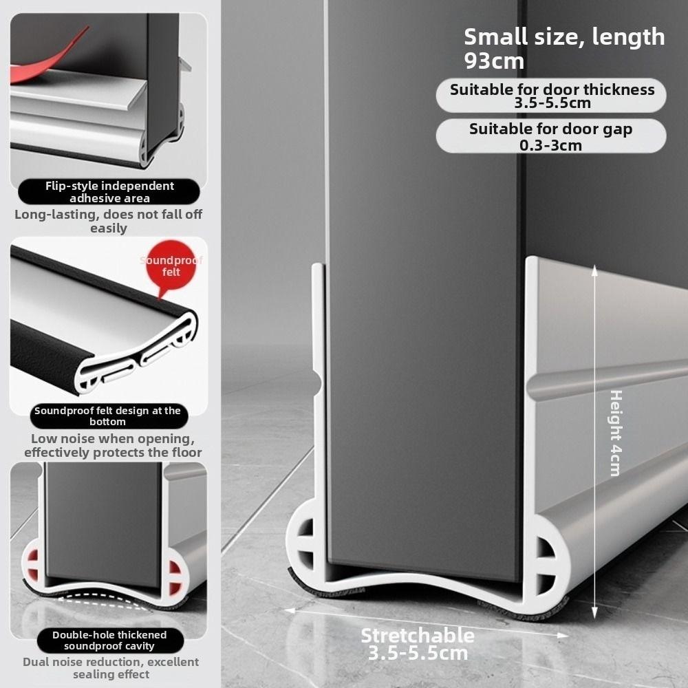 ПВХ Уплотнитель для погоды Уплотнитель двери Подметальник двери Заполнитель щели под дверью Уплотнитель от сквозняка для двери Низ двери