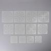 Diy 12Pcs Reusable Mylar Mandala Dotting Painting Stencils Templates Craft Tools