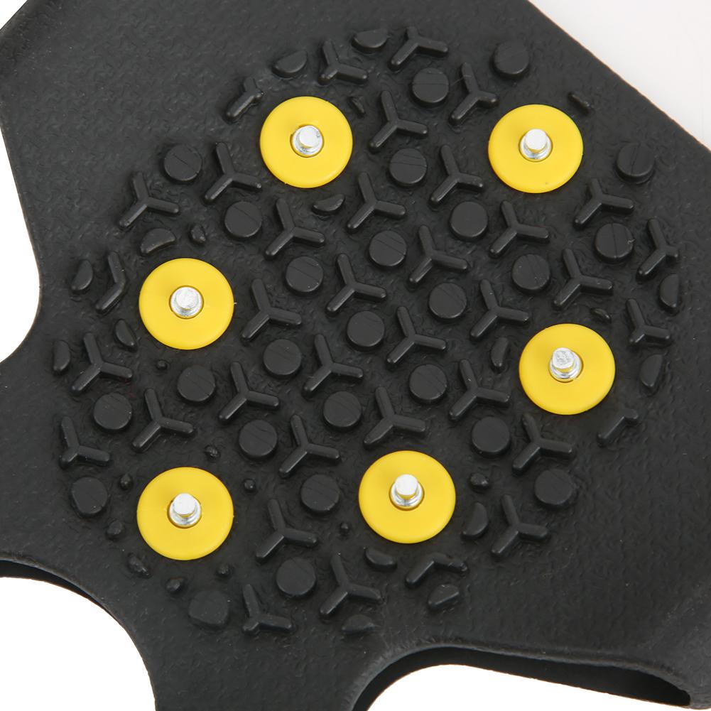 Пара 10 зубцов противоскользящие шипы для льда защитные чехлы для обуви захваты шипы альпинистские кошки для походов на открытом воздухе