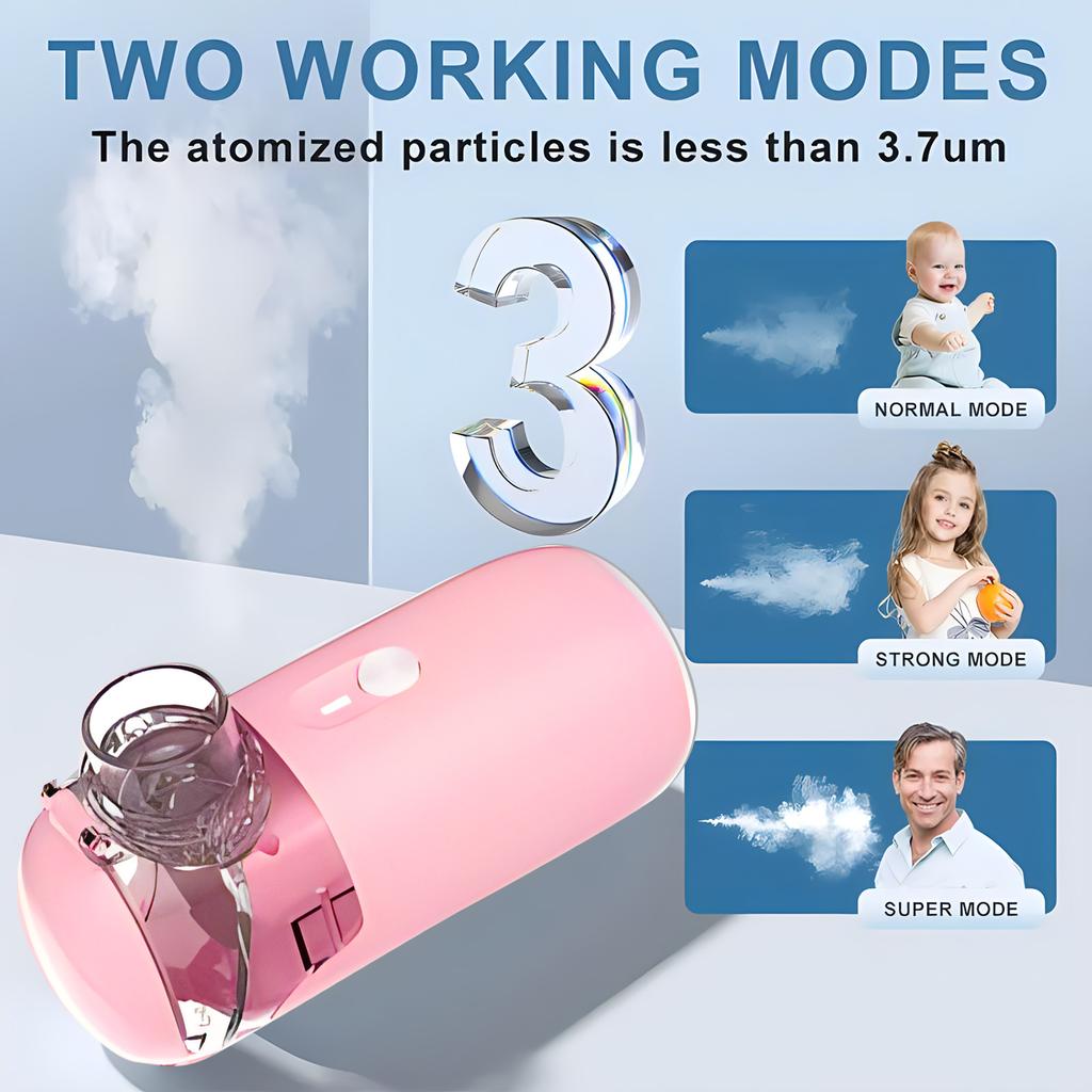 Портативный небулайзер Ручной небулайзер с мелким распылением Сетчатый распылитель Бесшумный ингалятор Небулайзер Ингалятор для взрослых и детей