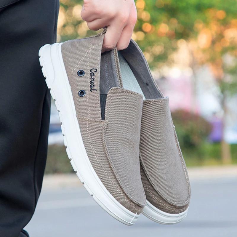 Мужские парусиновые туфли, модные повседневные кроссовки на плоской подошве, легкая мужская обувь большого размера Zapatillas Hombre 2024