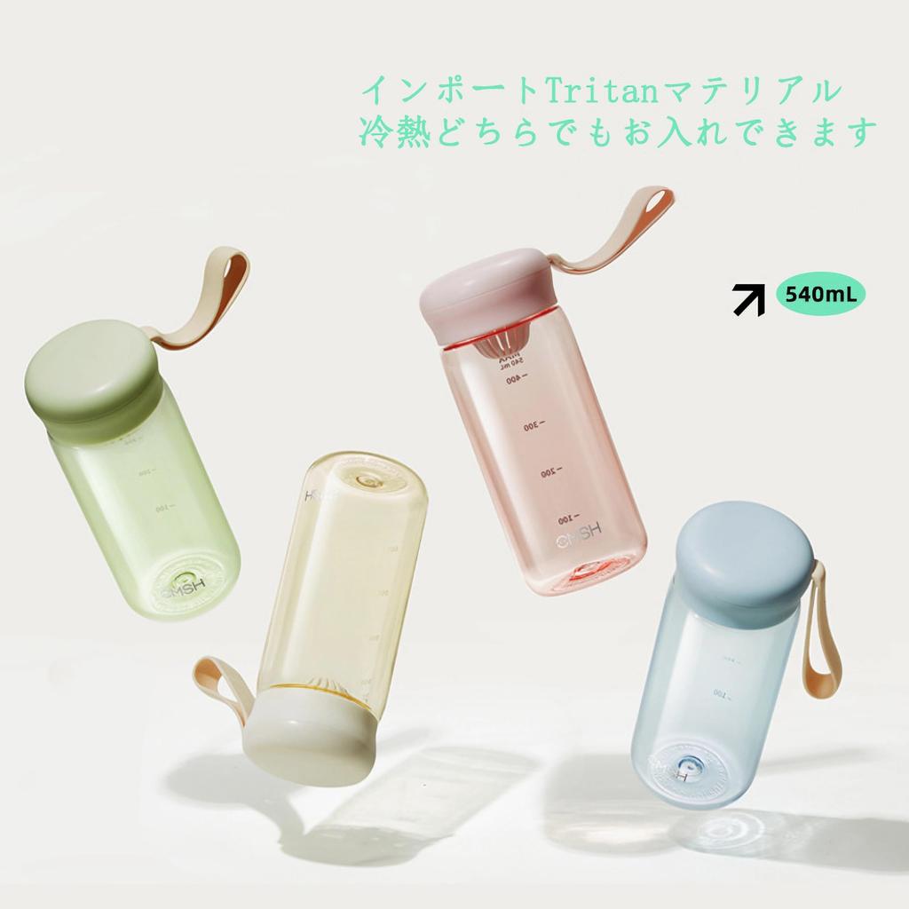 Из смолы, которую также можно использовать в медицинских целях Бутылка для воды IOLOYU 540 мл Бутылка из тритана Бутылка для воды Прозрачная бутылка Пластиковая бутылка для воды с эффектом памяти Прозрачная