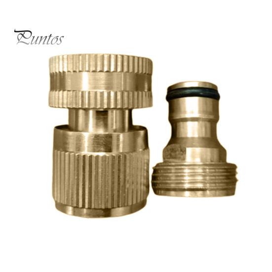 Латунный адаптер для садового шланга, мужской и женский быстрый соединитель, нержавеющий, устойчивый к коррозии, герметичный соединитель для шланга