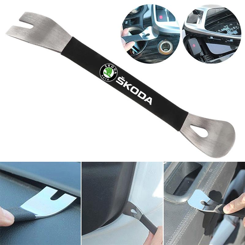 Pry Bar Plate Handle Removable Nail Door Disassembly Tool for Skoda Octavia Kamiq Kodiaq Superb Fabia Karoq Citigo Yeti Rapid