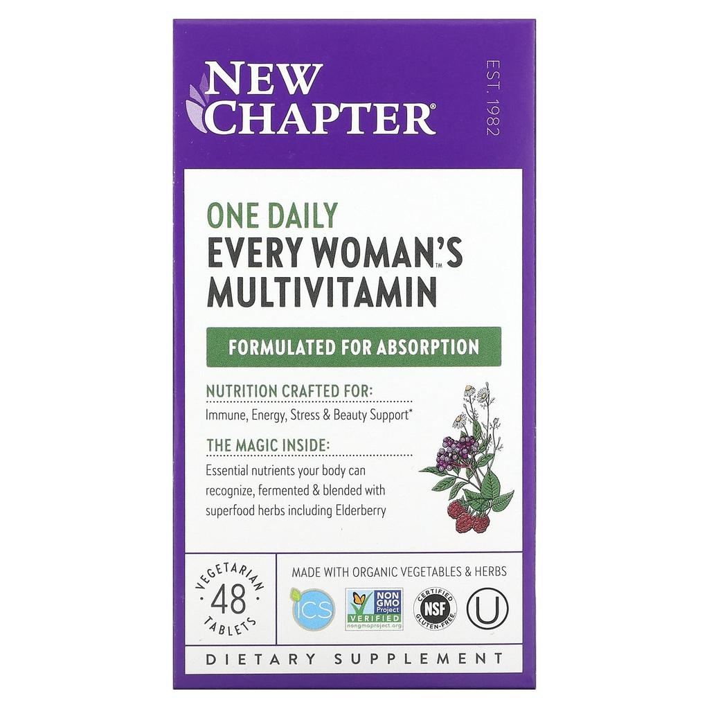 New Chapter All Women's Multivitamin, Once Daily, 48 Tablets