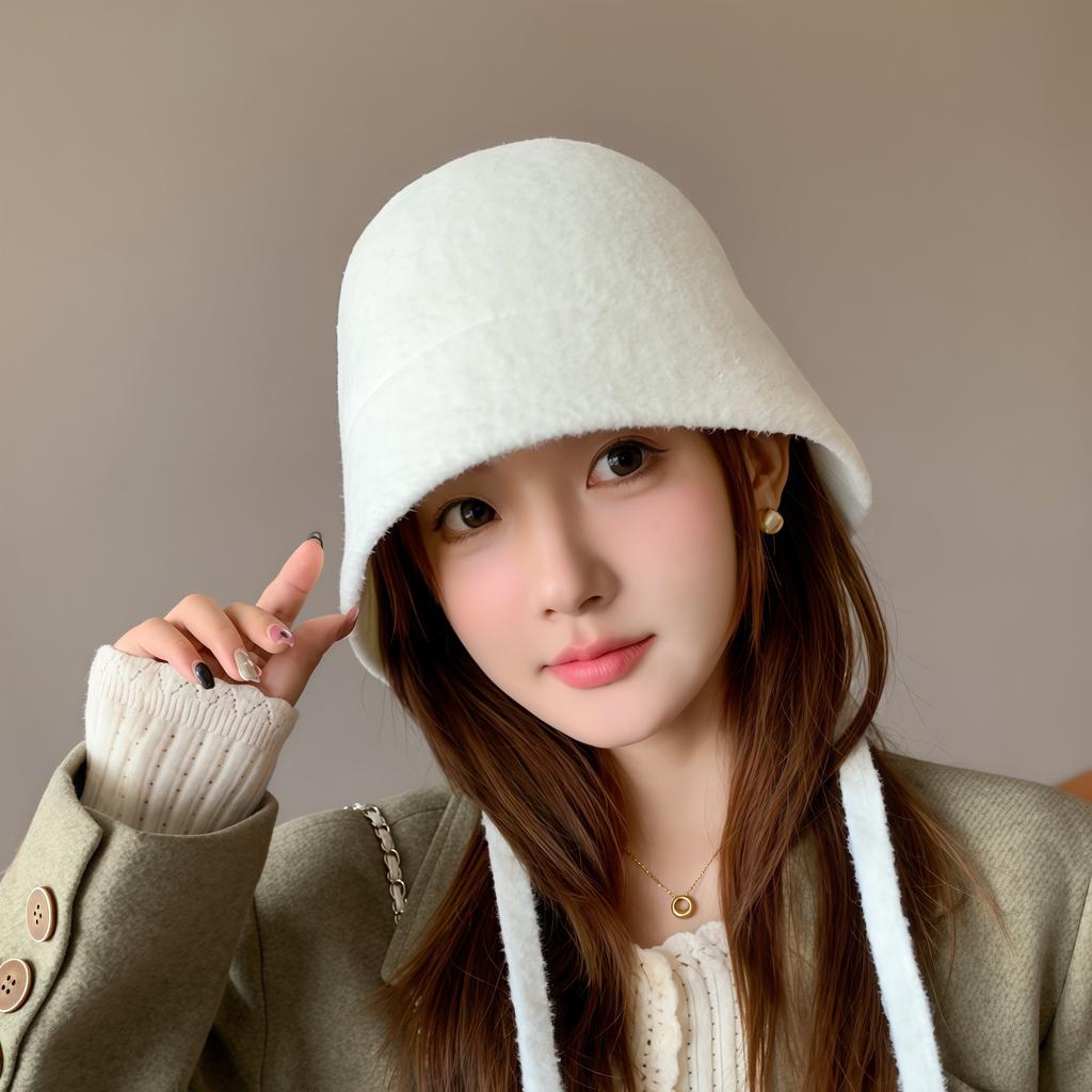 Маленькая шляпа-ведро на осень и зиму, подчеркивающая лицо, маленькая шляпа рыбака, крутой тренд, крутая британская женская, теплая и модная
