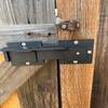 Metal Flip Door Latch with Rust Weather Resistance Easy Installation Heavy Duty Gate Latch with 3 Keyholes