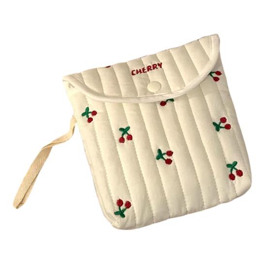 Сумка для хранения гигиенических прокладок с милыми узорами, большая вместимость, компактный дизайн, портативная сумка для хранения тампонов во время менструации