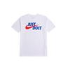 Just Do It Large Logo Short Sleeve T-Shirt Men Tops White AR5007-106