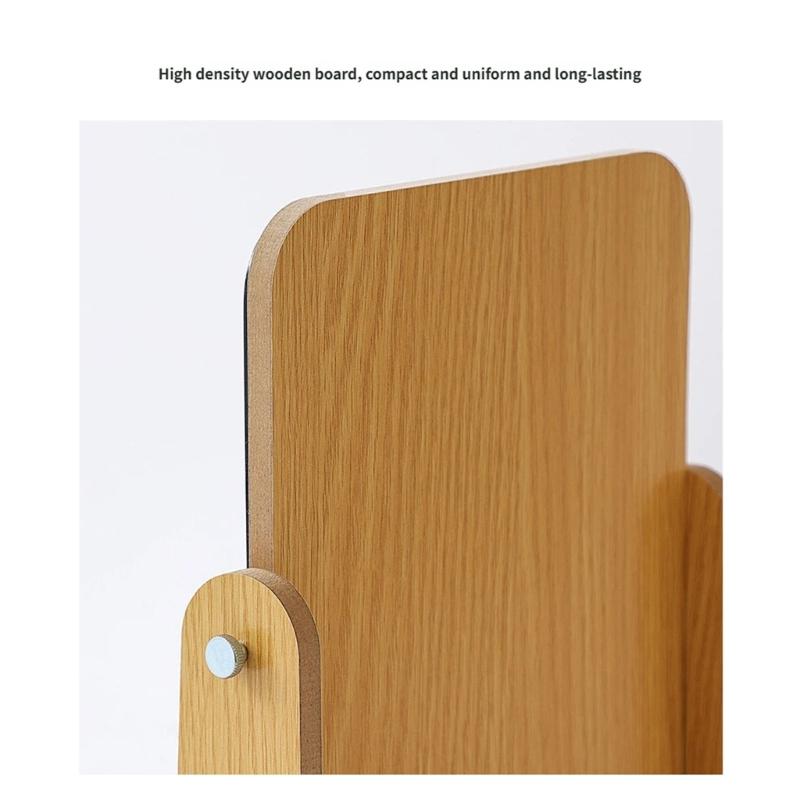 Rotatable Makeup Mirror with Wooden Stand Desktop Makeup Mirror,Lovely Cosmetic Mirror Vanity Mirror for Womens Girls