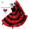 Big Swing Belly Dance Costumes Satin Paso Doble Dance Dress Spanish Flamenco Skirt  for Women