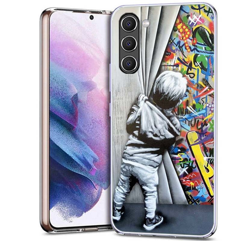 Абстрактный чехол для телефона Banksy Graffiti Art для Samsung A54 A14 A24 A34 A17 A37 A57 A55 A35 A25 A15 A13 A23 A33 A53 A07 A05S A04S A0