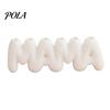 3D-печатная ваза с буквами MAMA, Креативный держатель для цветов ко Дню матери с несколькими отверстиями для вставки, Минималистичный белый настольный декор для спальни, обеденного стола