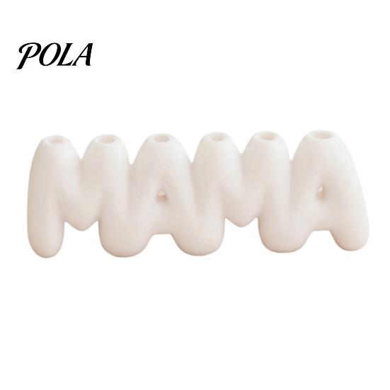 3D-печатная ваза с буквами MAMA, Креативный держатель для цветов ко Дню матери с несколькими отверстиями для вставки, Минималистичный белый настольный декор для спальни, обеденного стола