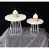 Pie Plates Round Pedestal Dessert Holder Dessert Rack Cupcake Display Stand Birthday Party